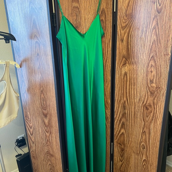 Dannijo EMERALD MOSSY MAXI SLIP DRESS Size L - Picture 6 of 7